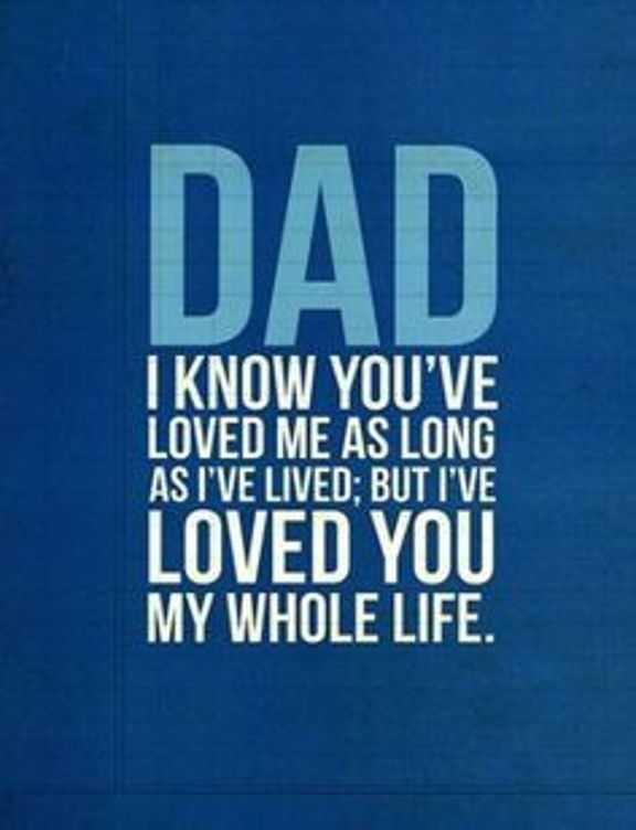 Best Fathers Day Quotes Dad I Loved You My Whole Life – Fathers Day Messages