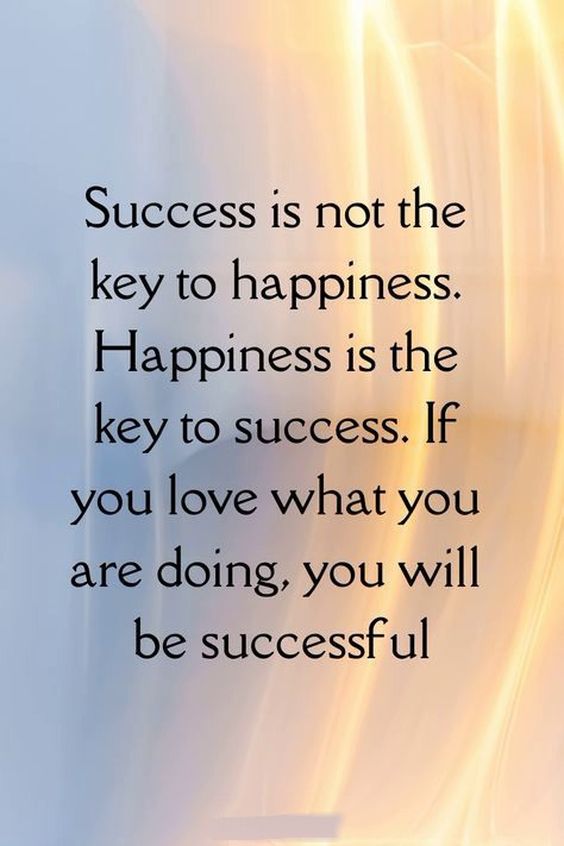 a quote about success and happiness