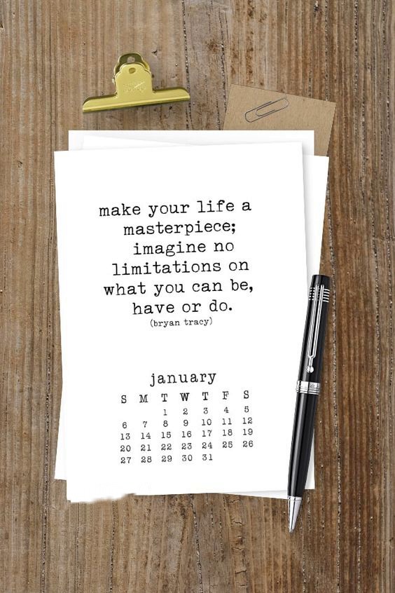 printable quote calendars and daily affirmation journals