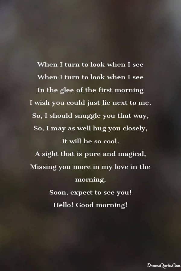 Good morning poems for boyfriend | Good Morning Poems for Him