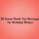 Funny Thank You Messages For Birthday Wishes