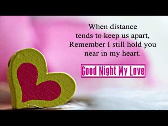 good night messages for her