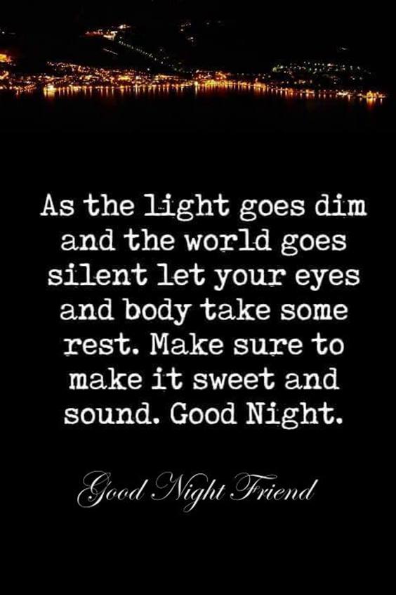 good night quotes for good friends