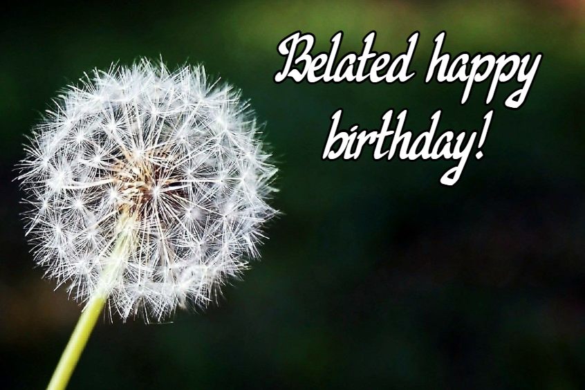 Belated Happy Birthday Wishes Messages and Sayings with Images