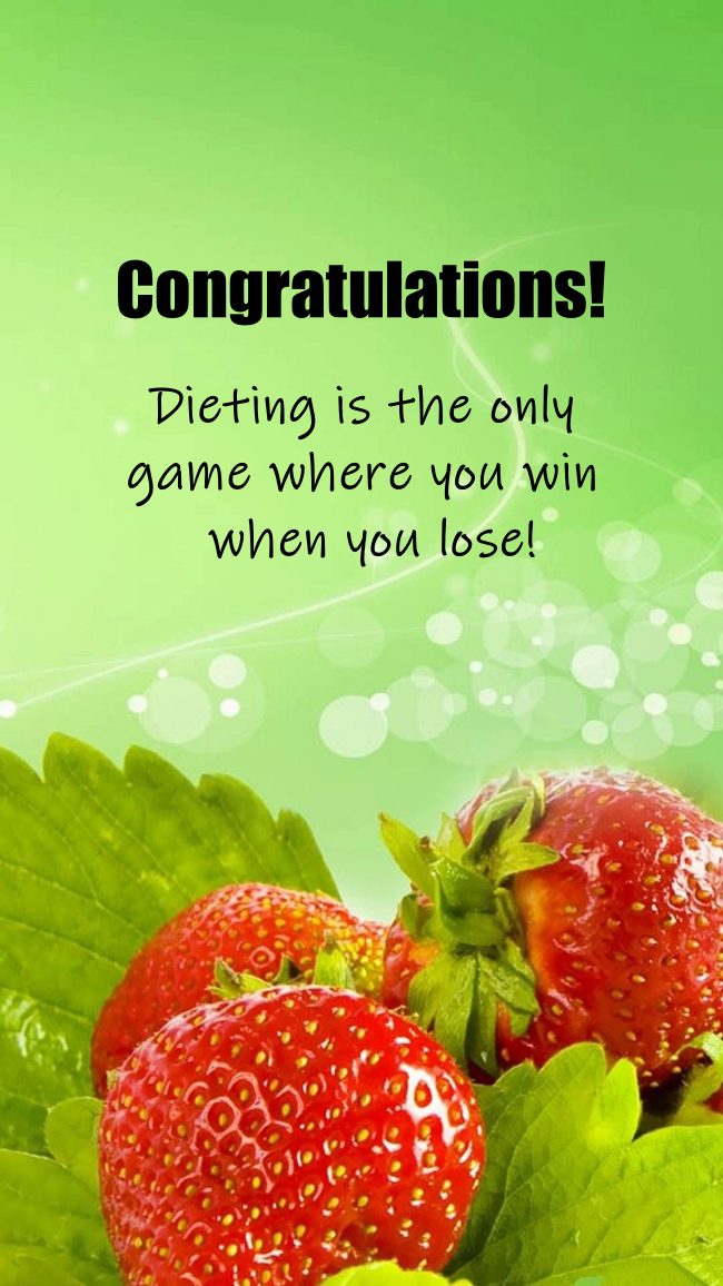congratulations for weight loss