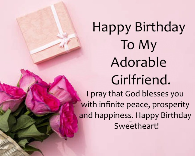 sweet birthday messages for gf