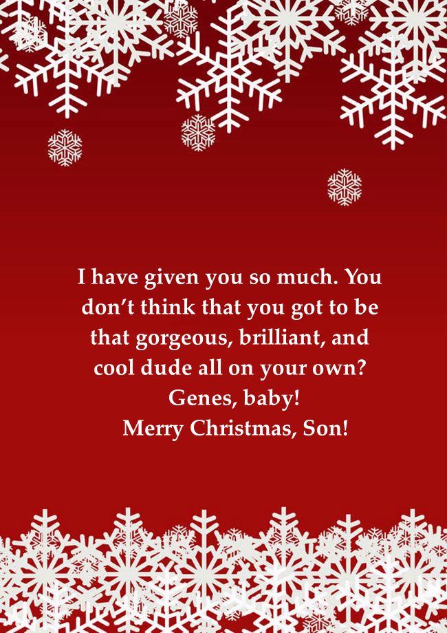 heartfelt christmas wishes for son