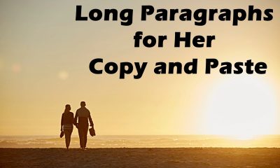 Long Paragraphs For Her Copy And Paste To Make Her Happy | Copy And Paste Cute Paragraphs For Her, Cute Paragraphs to Send to Your Girlfriend, Romantic Long Paragraphs for Her – Wife