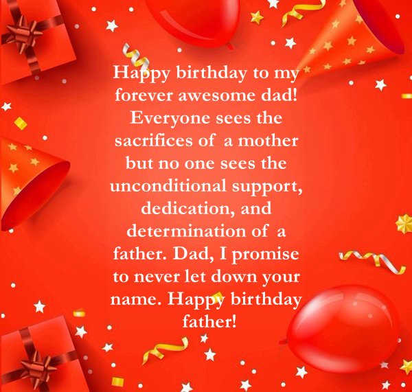 Heart Touching Birthday Wishes for Father from Daughter