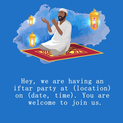 iftar party invitation messages eid mubarak