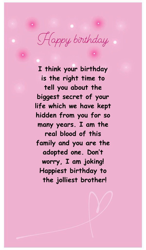 200 Funny Birthday Wishes for Brother - Happy Birthday Brother - Dreams  Quote