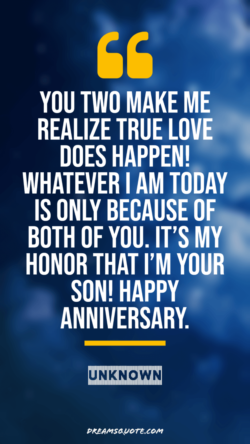 65 Happy Anniversary Mom And Dad Quotes, Messages And Wishes Dreams Quote