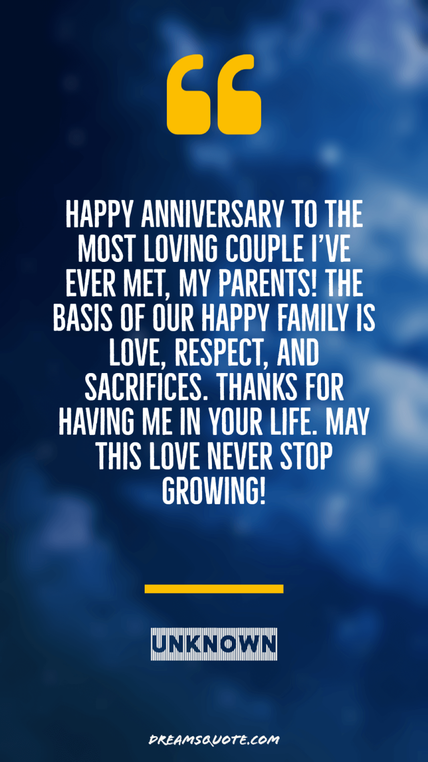 65 Happy Anniversary Mom And Dad Quotes, Messages And Wishes Dreams Quote