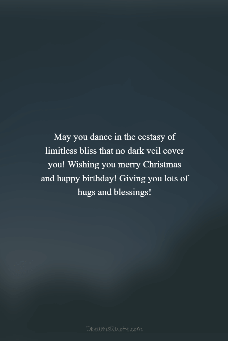 happy birthday and merry christmas messages