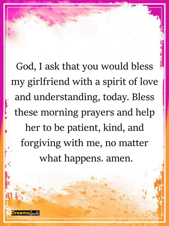 Strong Prayer For Girlfriend – Prayer For Lover Blessings 1