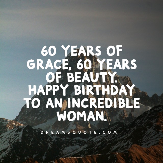 60th birthday wishes for a beautiful woman
