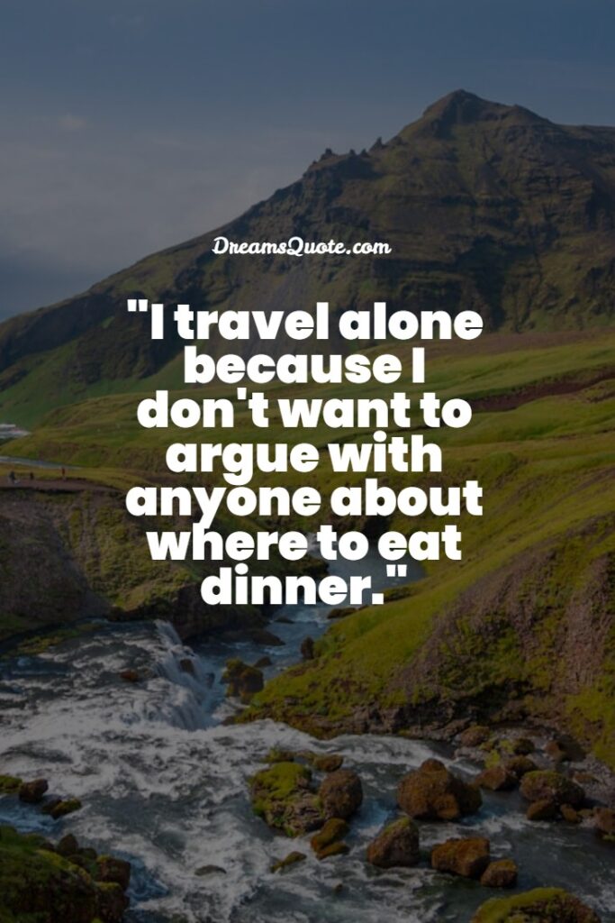 Funny Solo Travel Quotes for Female Backpackers