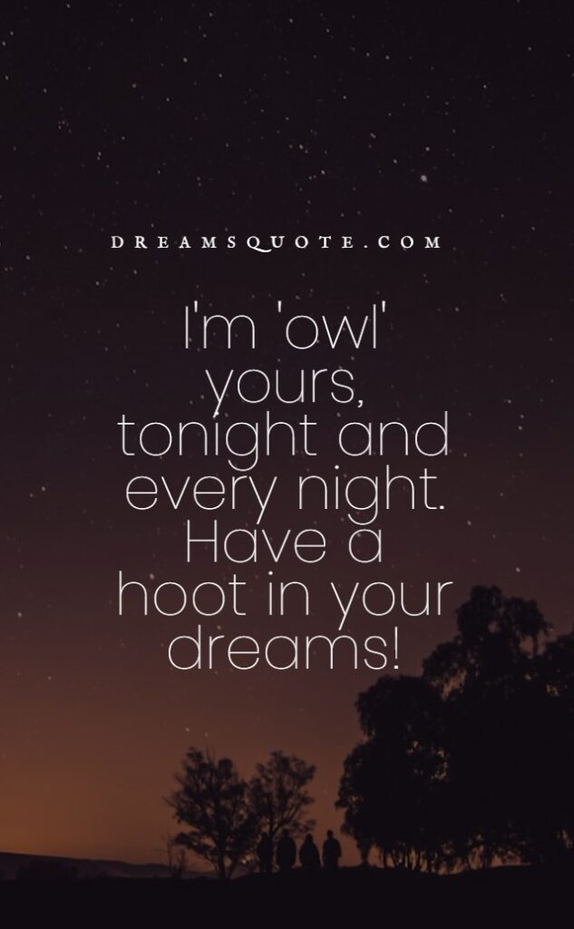 romantic puns for good night captions for het say good night