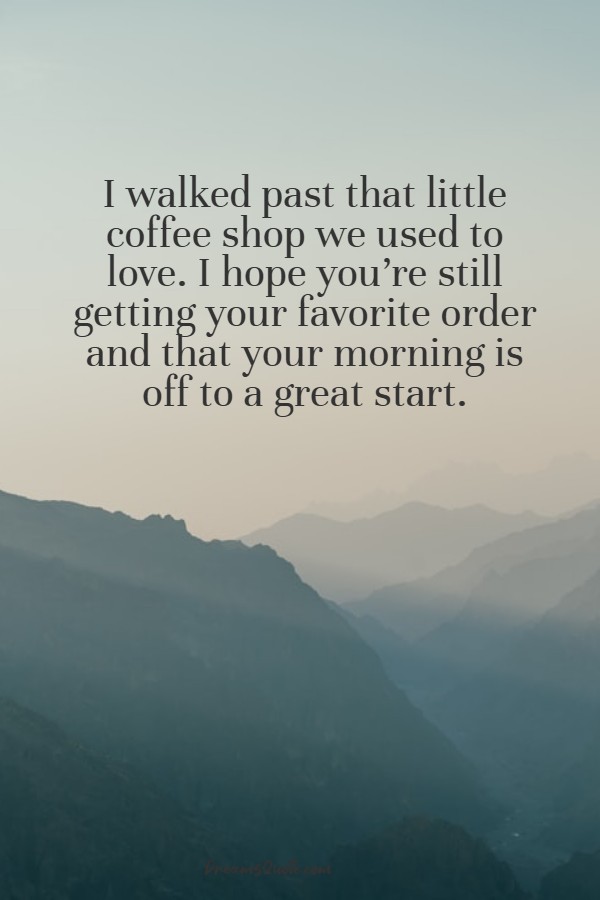 the routine connection to say to your ex girlfriend