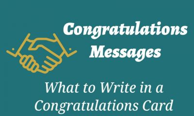 Congratulations Messages and Wishes What to Write in a Congratulations Card