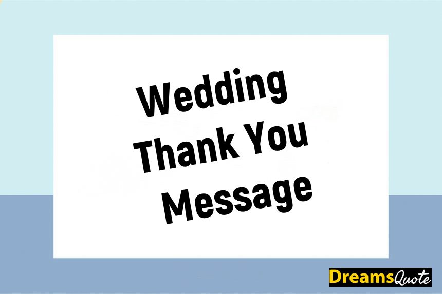 Wedding Thank You Messages Write a Wedding Thank You Card