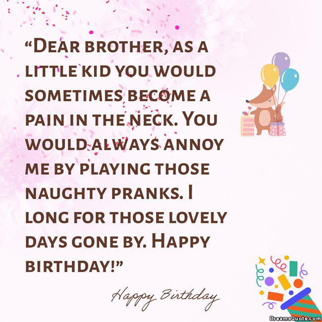 Best Birthday Wishes For Your Brothe
