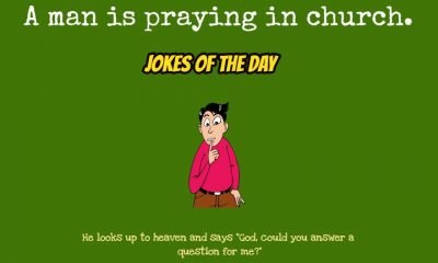 A man is praying in church – Jokes Of The Day Jokes
