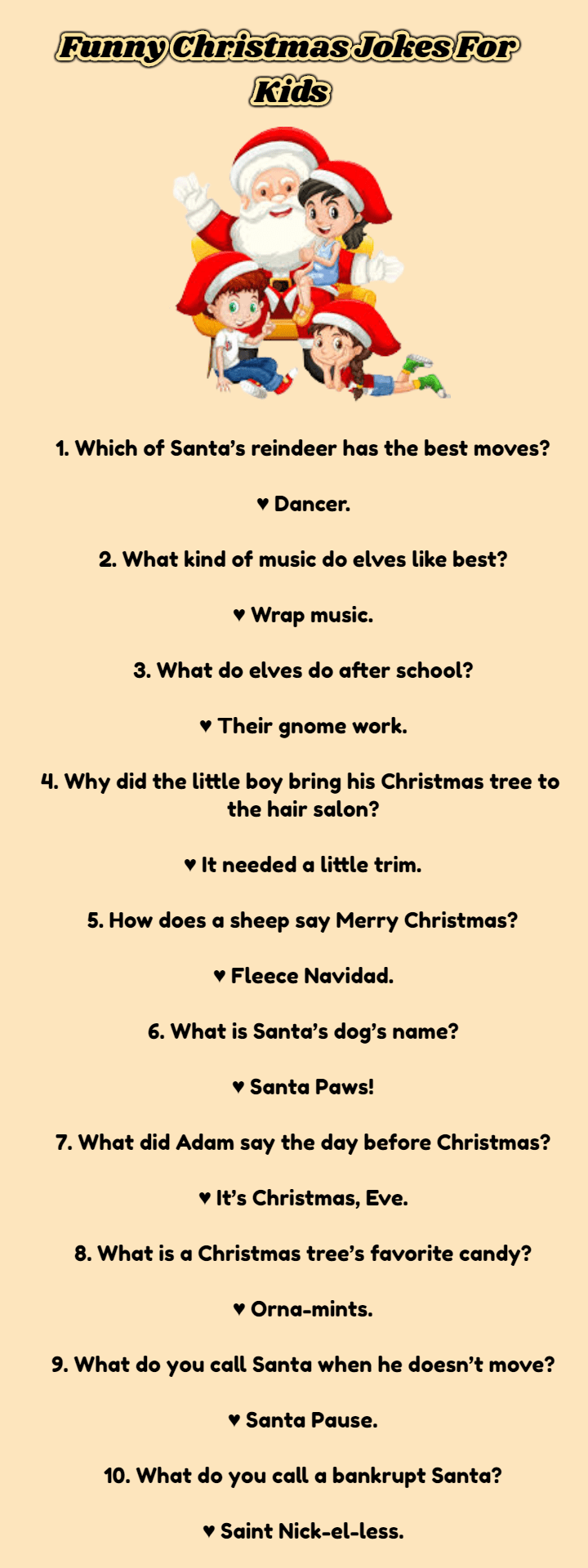 Funny Christmas Jokes For Kids and Images