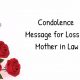 Condolence Message for Loss of Mother in Law