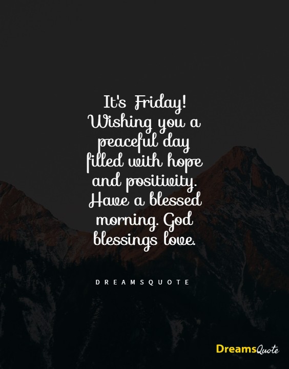 friday good morning wishes and blessings