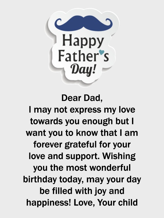 Birthday Wishes for Father from Daughter Son Heart Touching Happy Birthday Dad 2