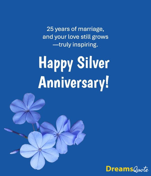 Happy Silver Anniversary for parents