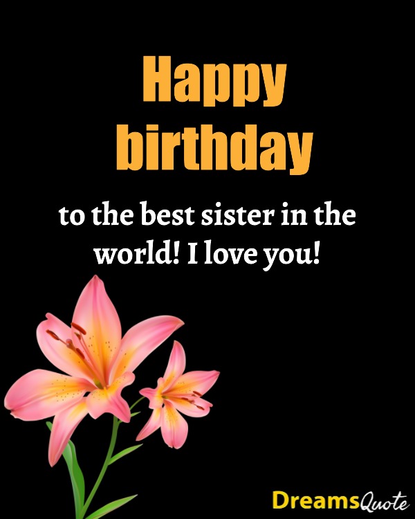 Treasured Birthday Images for Sister Sincere