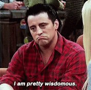 Words of wisdom GIFs joey tribbiani friends