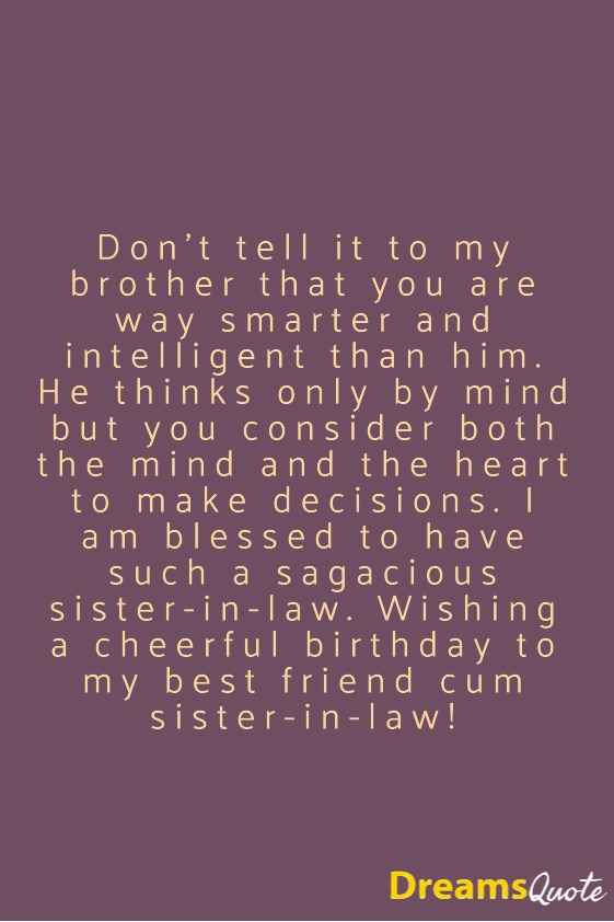 Long Paragraph Birthday Wishes for a Sister in Law