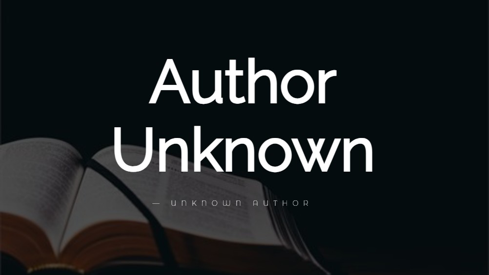 unknown author