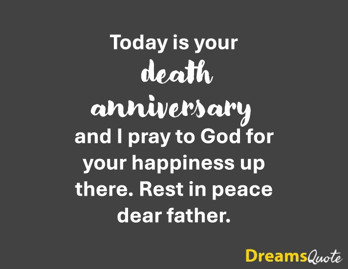Short Death Anniversary Quotes for Father for WhatsApp Status