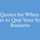 Quotes for When You Want to Quit Your Small Business