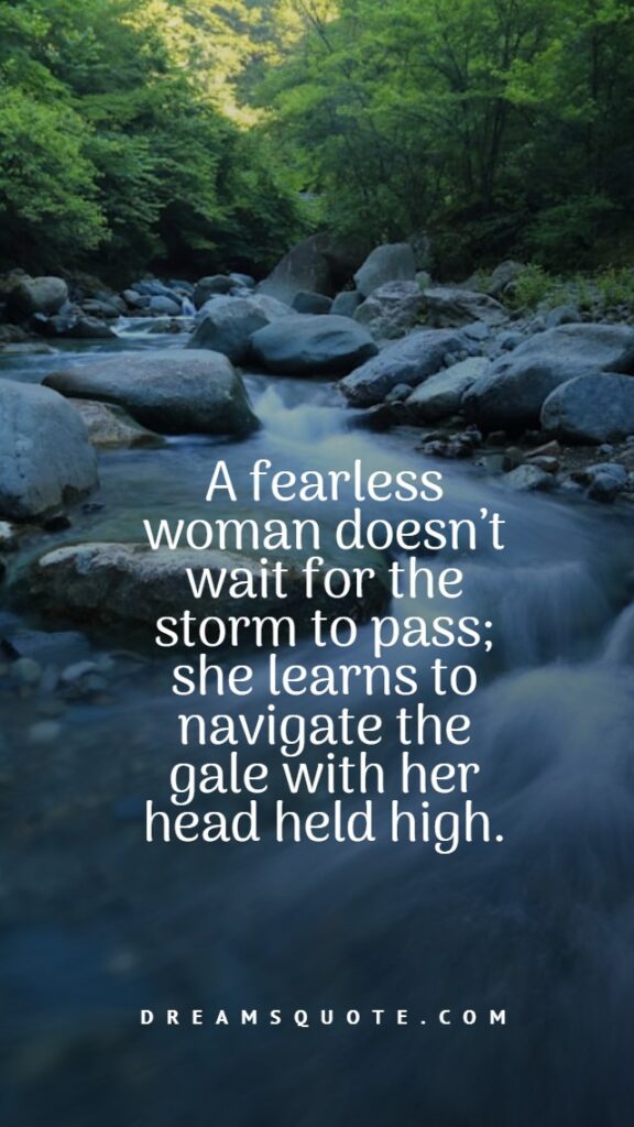 Accepting quotes for women leaders who overcome risk